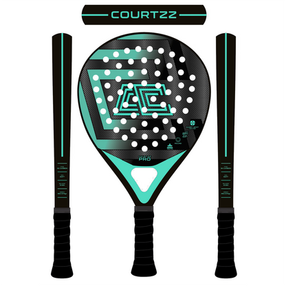 PRO Padel Schläger mit 3K Carbon und Soft EVA – rund, komfortabel & leistungsstark